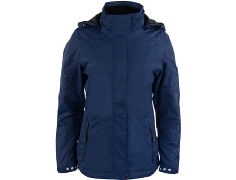 Jaqueta com capuz feminina Promodoro, azul-tinta, XS