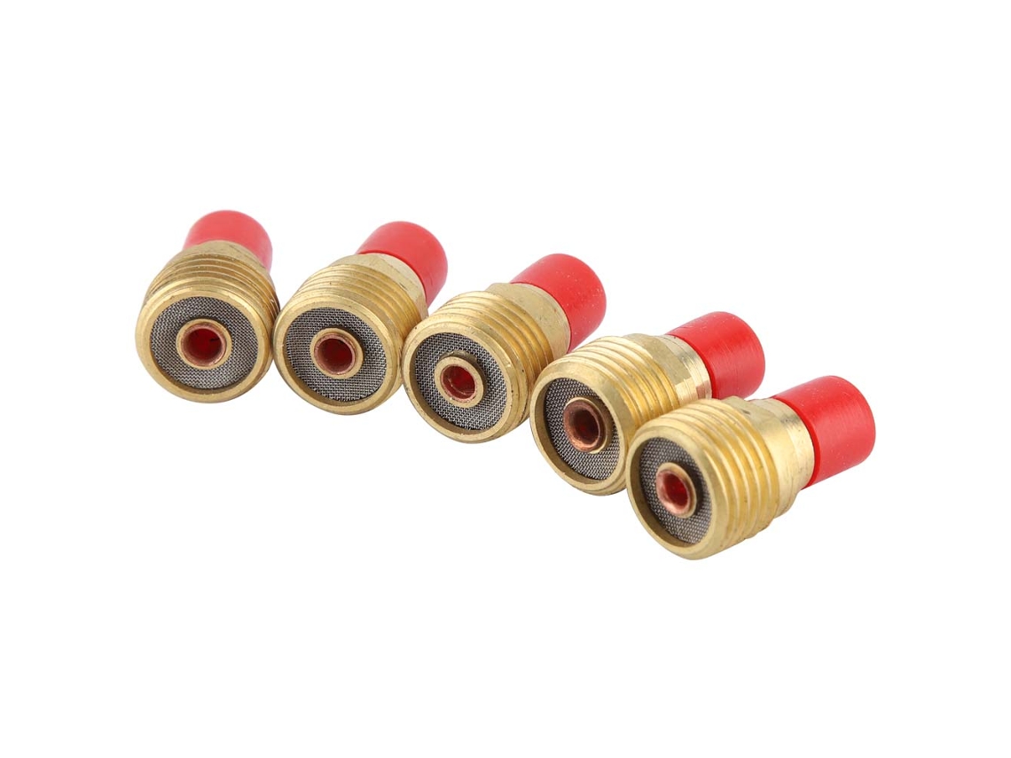 Corpo De Porta-eléctrodos Com Lente De Gás 45v42 1.0mm 0.04" Para Soplete Tig Wp-9/20/25