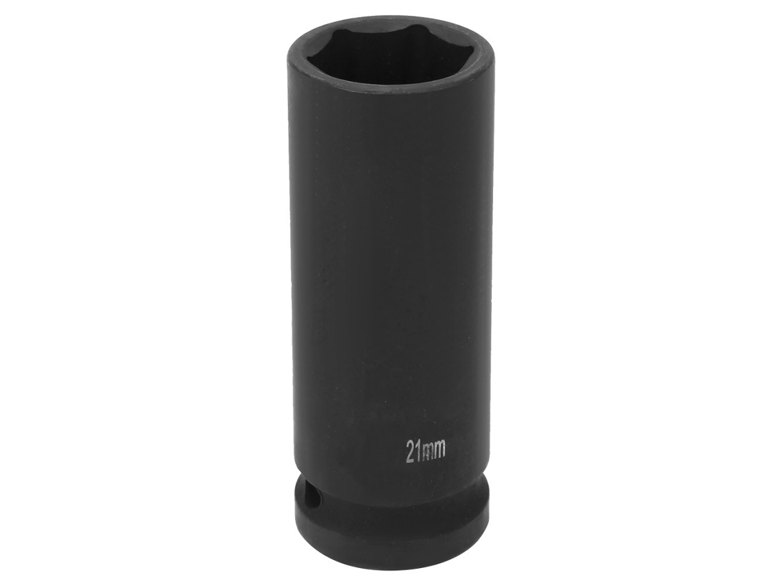 Chave De Impacto Profunda Métrica 1/2 Polegada 21mm 6 Pontos Hexagonal Socket Pneumática