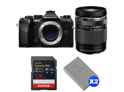 Om 5 Mark Ii Preto + 14 150mm F/4 5.6 Ii + 1 Sandisk 128gb Extreme Pro Uhs ii Sdxc + 2 Om System Bls 50 + Ebook Pricedirect OM SYSTEM