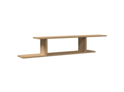 Wall-mounted Tv Shelf, Wall-mounted Tv Shelves Vidaxl Marrom Madeira Processada (n/a)