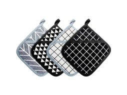 Conjunto De Fundas Para Panelas E Luvas De Forno Resistentes Ao Calor Quadradas Para Cozinha
