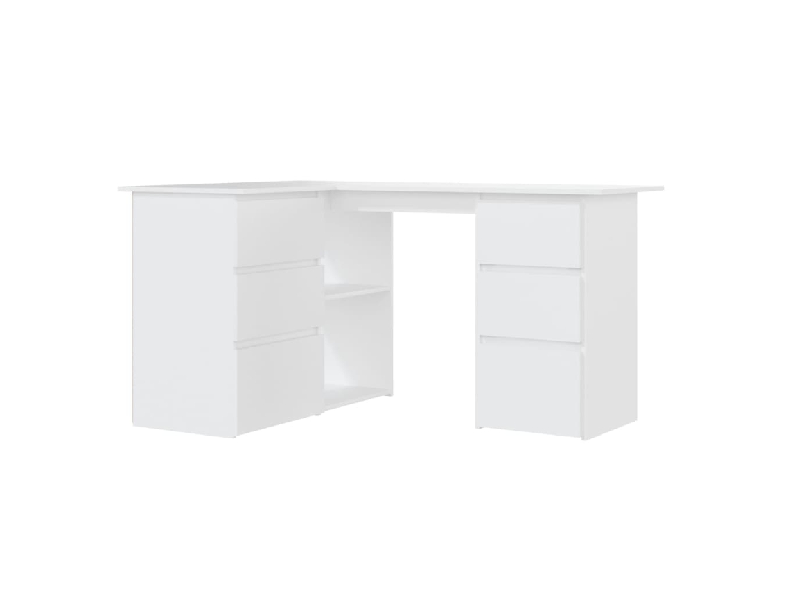 Corner Desk, Corner Desks Vidaxl Branco Madeira Processada (n/a)