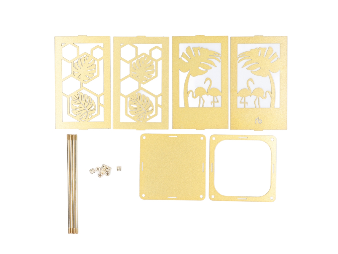 3 Unidades Portaminas Oro Com Design De Monstera Hueco Armazenamento De Escritório Metal Para Escritório