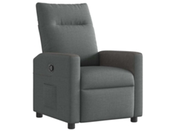 Recliner Chair, Recliner Chairs Vidaxl Cinzeto Tecido