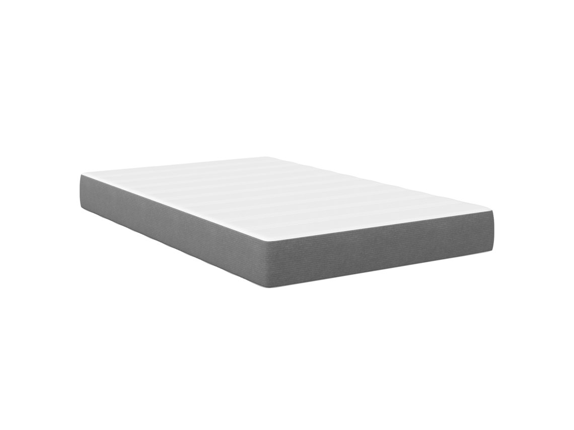 Conjunto 1 Colchão De Cama Vidaxl Cinzento-claro Tecido (120 X 190 Cm)