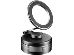 Suporte Magnético Para Celular Com Ventosa A Vácuo, Rotação 360°, Dobrável, Retrátil E Com Ventosa Para Mãos Livres (preto)