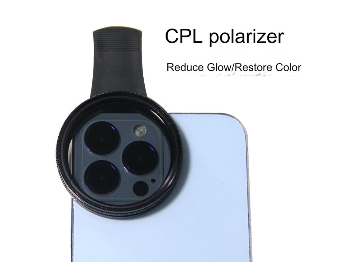Filtro Polarizador Cpl De 52 Mm Para Celular, Filtro Neutralizador Para Eliminar Reflexos Em Transmissões Ao Vivo De Câmeras De Ce Aquaforge