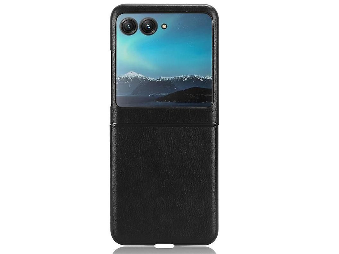 Capa para Motorola Razr 40 Preta Pc+pu