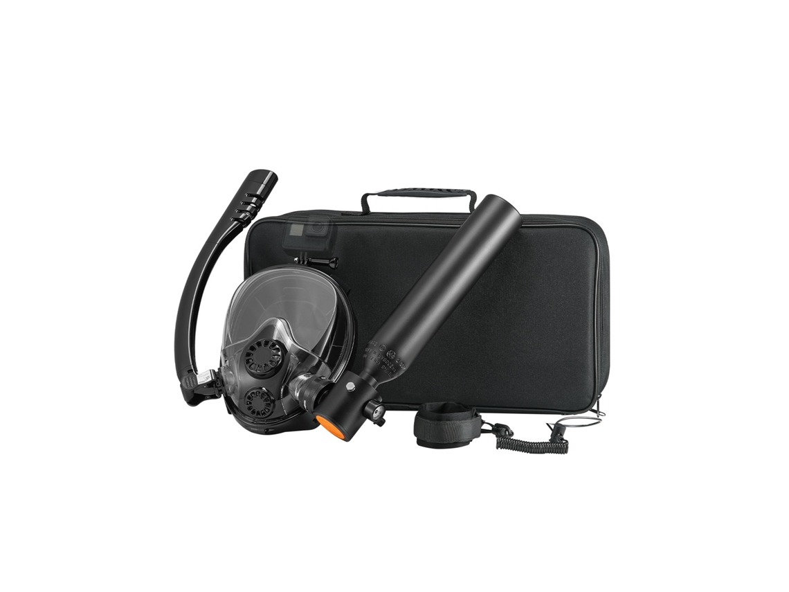 Tanque de mergulho Vevor 0,5L 10m de profundidade com máscara de snorkel (73x365mm)