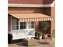 Vidaxl Estrutura De Toldo Manual Com Leds 3,5 X 2,5 M