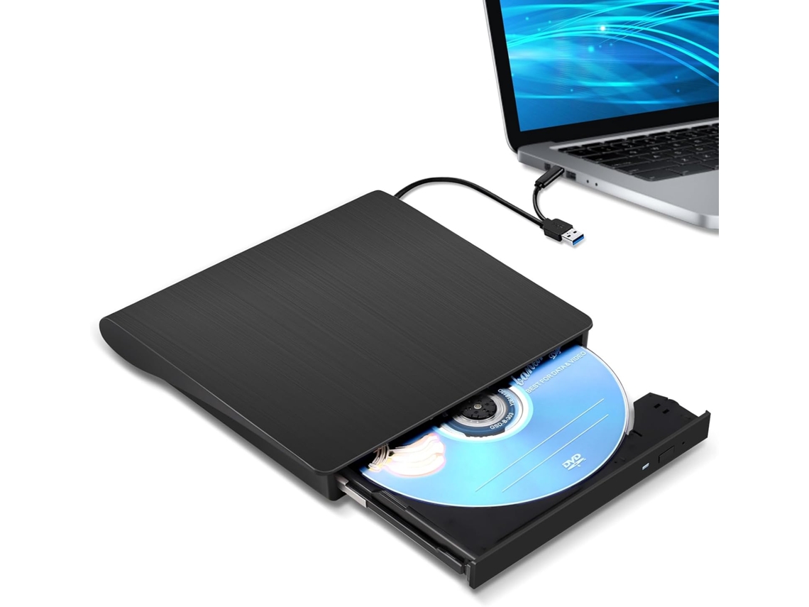 Leitor externo CZHHMART Type C e USB 3.0, compatível com Macbook e Windows 7/8/10/xp/vista, preto | CZHHMART