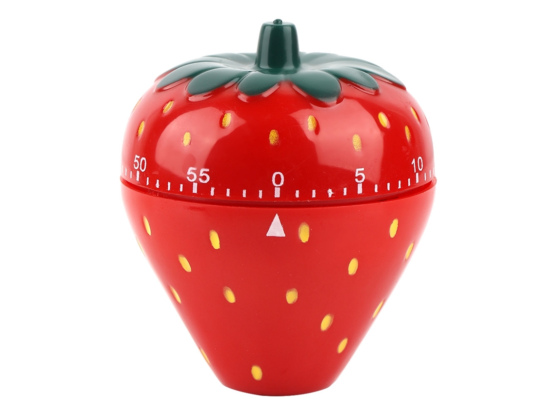 Temporizador de Cozinha 60 Minutos Forma de Morango S/MARCA