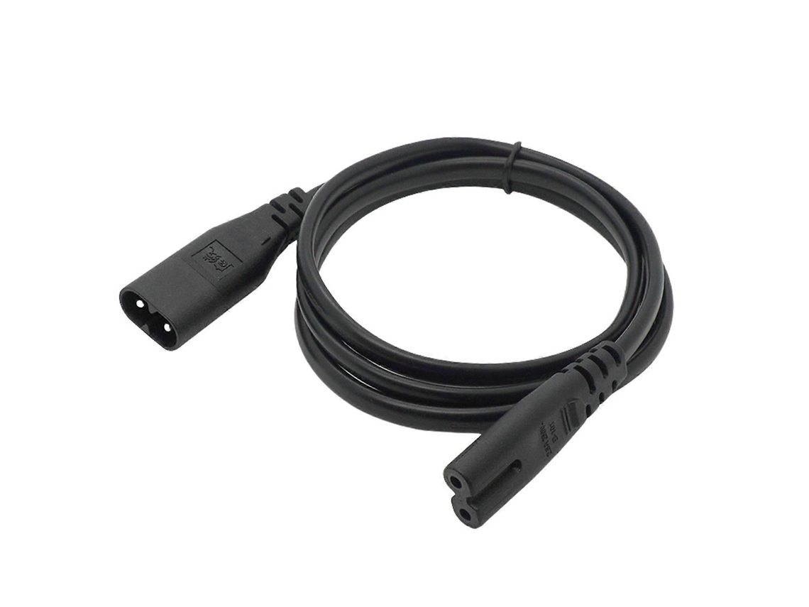 Lurelia Cabo De Alimentação C7, 2.5a, 2x0.75mm, Ligação Macho-fêmea, Preto