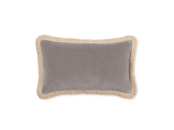 Capa de Almofada MEVAK LIVING Cinzento (Algodão - 30x50 cm)