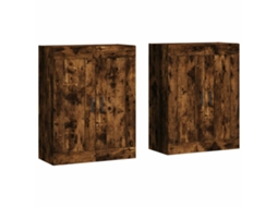 Wall Mounted Cabinet, Wall Mounted Cabinets Vidaxl Marrom Madeira Processada (n/a)