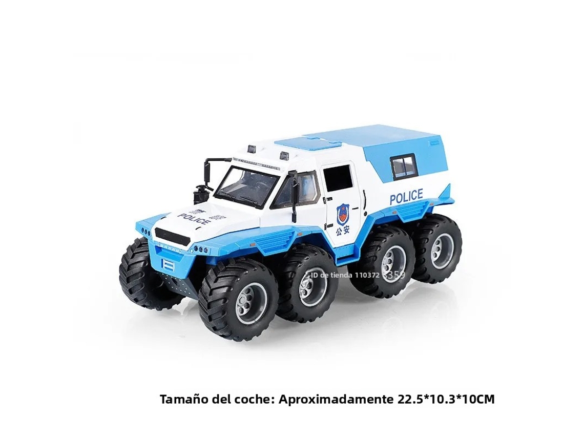 (branco) Miniatura Do Carro De Polícia Avtoros Shaman Em Escala 1:24 Com Efeitos De Som E Luz.