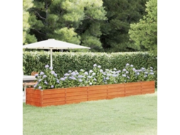 Vidaxl Canteiro De Jardim 480x80x45 Cm Aço Corten Cor Enferrujado