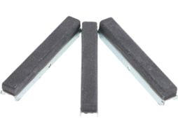 Conjunto De 3 Pedras De Afiar Cilíndricas De Metal Prateado De 3 Polegadas Com Manual De Instruções.