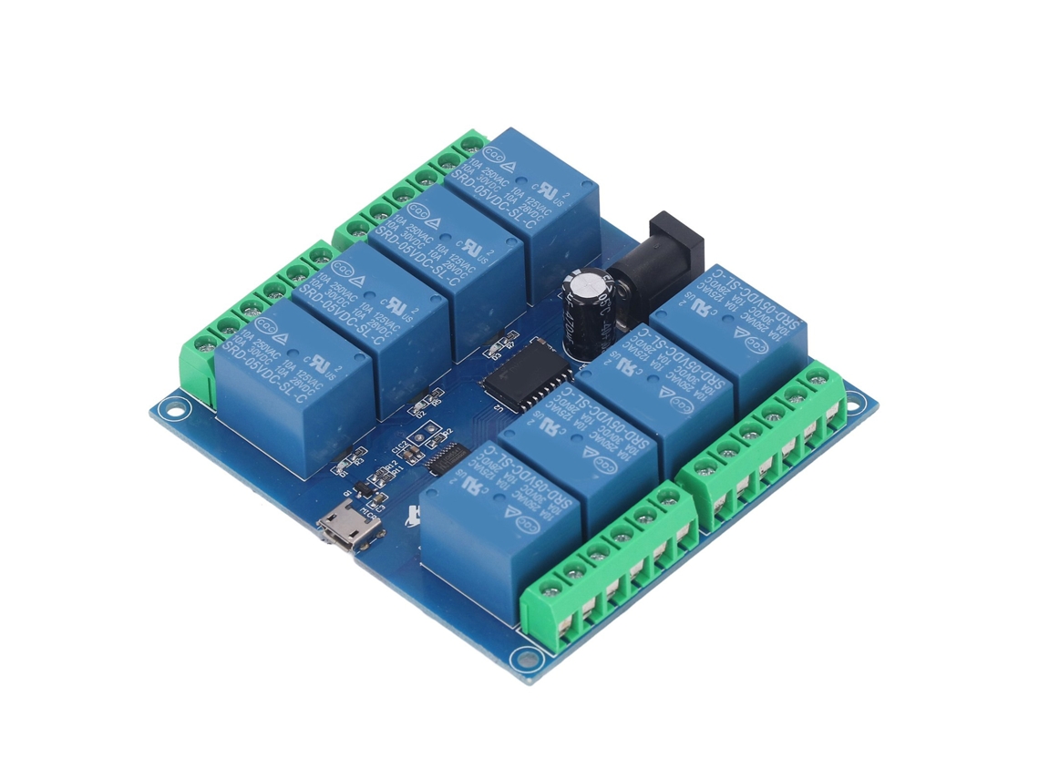 Laxiscreed Módulo De Relé 8 Canais 5v, Sem Drivers, Controle Inteligente E Saída Estável