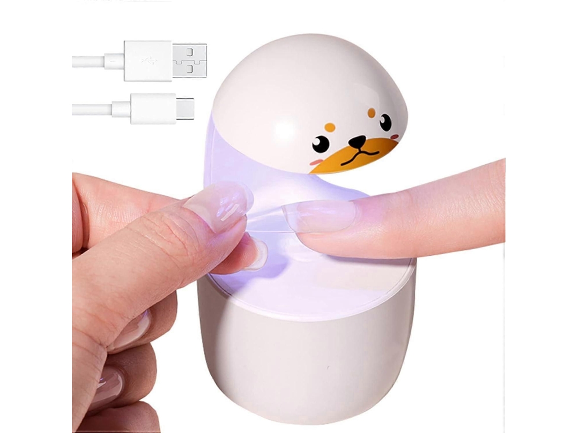 Mini Led Nail Lamp, Cute Cartoon Uv Curing Light Lamp For Gel Polish/false Extension Glue, Portable Usb Dryer Women GOKOCO
