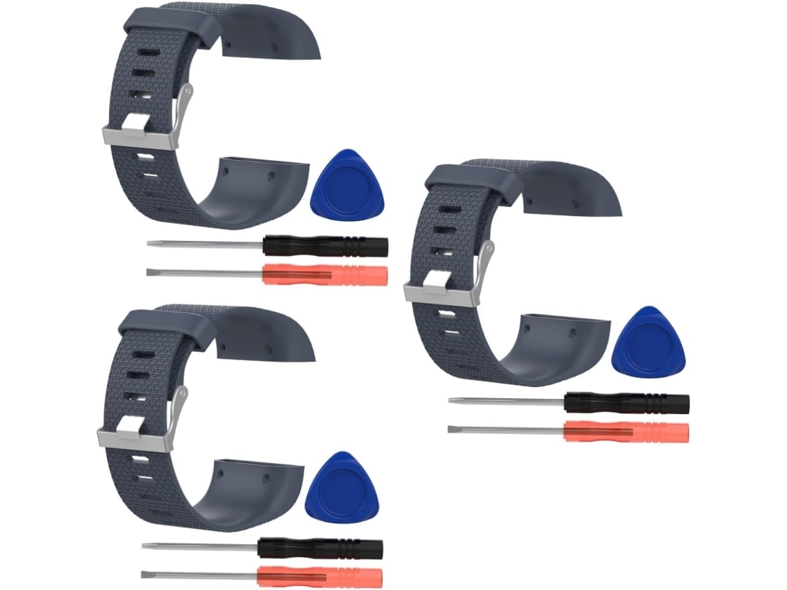 Conjunto De 3 Pulseiras Substituição Em Tpe Para Smartwatch Tamanho