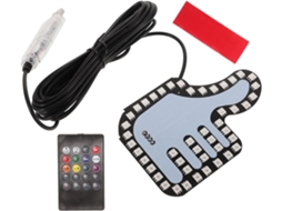 Luz Led Interativa Para Carro Com Gestos De Mão, Painel De Pvc, Sinal De Positivo Nítido Para Janela Do Carro, Direção