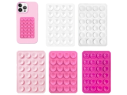Kit Com 5 Suportes De Silicone Com Ventosa Para Celular, Almofada De Silicone Com Ventosa Para Celular, Suporte Antiderrapante Para Celular, Capa Ades