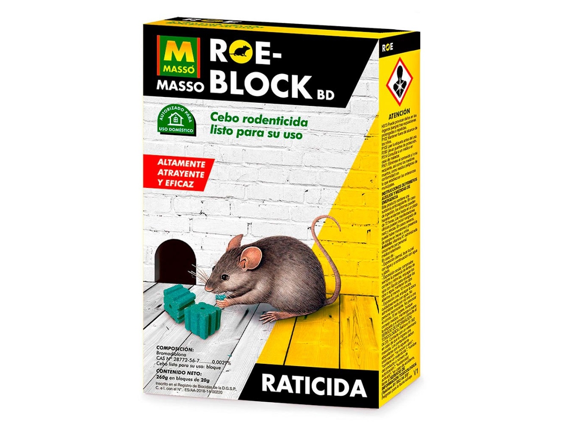 Veneno de Rato Roe-Block 231533 100G Douradomasso