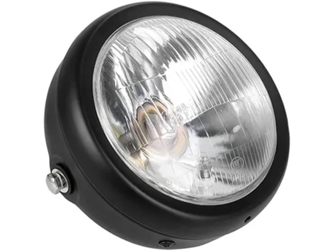 Farol de Motocicleta 5 75 Polegadas Estilo Vintage Redondo Led Auxiliar Apresenta Aprimorando Estética Sua