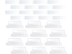 Abas Destacáveis Em Pvc Branco Pastas De Arquivo, Ideais Decoração Escolar, Fáceis De Usar E Duráveis