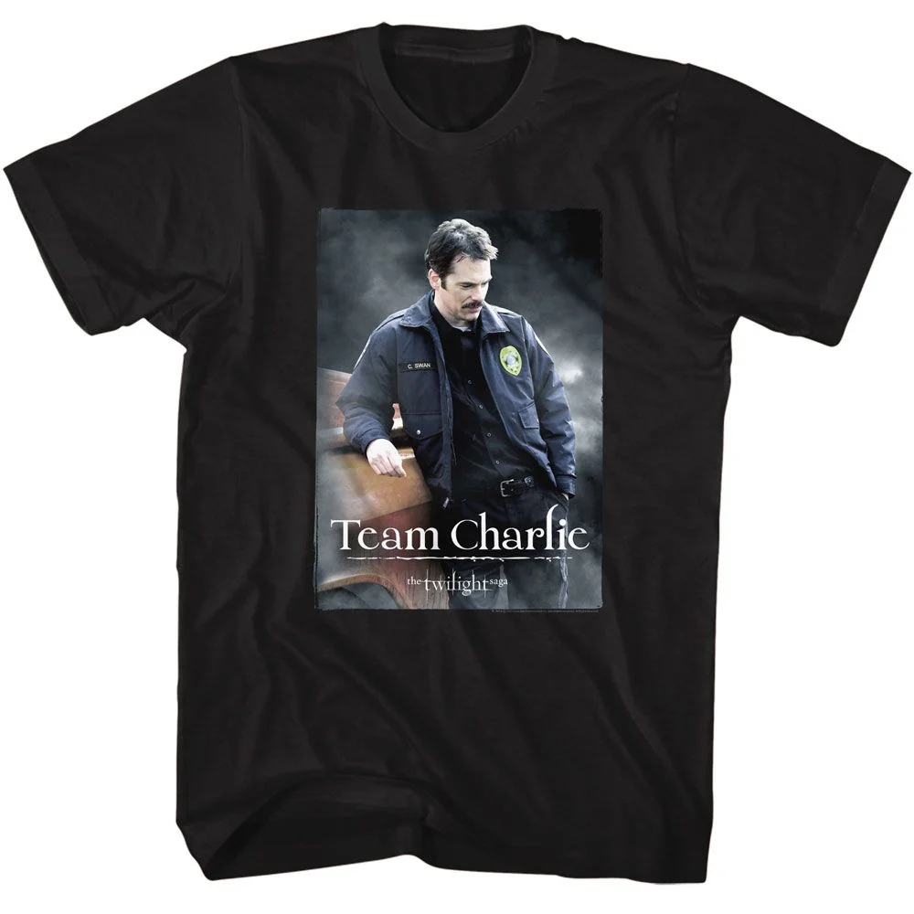 Rockinstone Twilight Movie Team Charlie Black Adult T-shirt Size:l