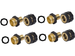 Conector Rápido Para Mangueira De Jardim 3/4 Polegadas, Conjunto Com
