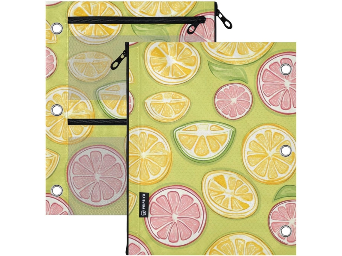 Pasta Com Janela Transparente, 3 Selos Amarelo Limão De Verão