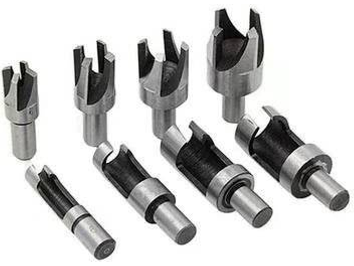 Cortador de Plug de Madeira 8 Peças SLINK00157