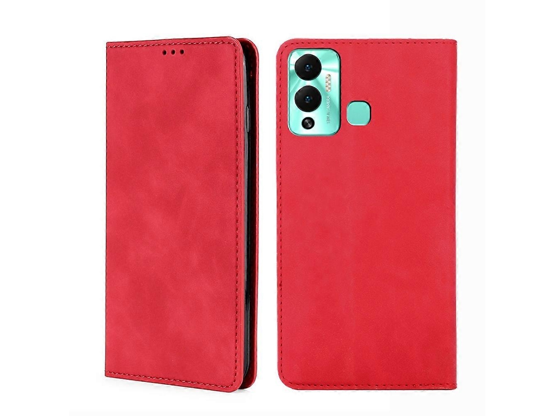 Capa De Celular Infinix Hot 12 Play Em Couro Sintético Com Fecho Magnético Horizontal.