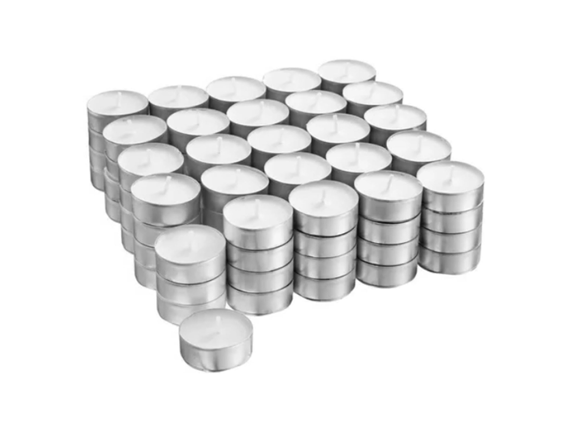 Velas Pequenas Redondas Eoocoo Para Chá (sem Fumo E Sem Sabor, Queima De 4 Horas)