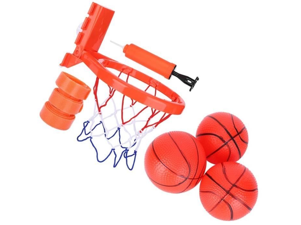 Brinquedo de Basquete para Banho HURRISE Cesta de Basquete 2 em 1 Tipo Ventosa Jogo Banheiro Acessório com 3 Bolas