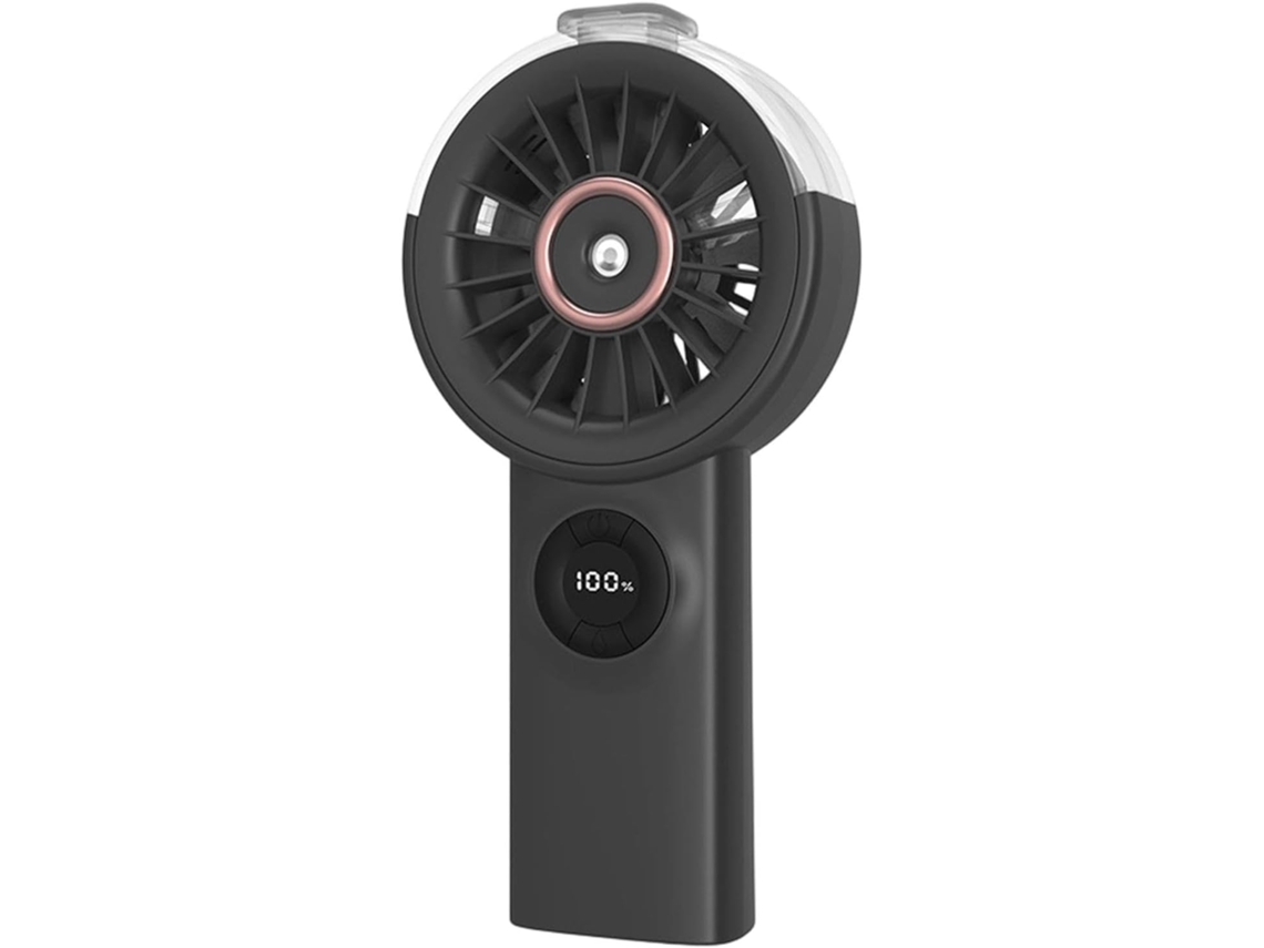 Ventilador De Mesa Com Ângulos Ajustáveis E Visor Digital.
