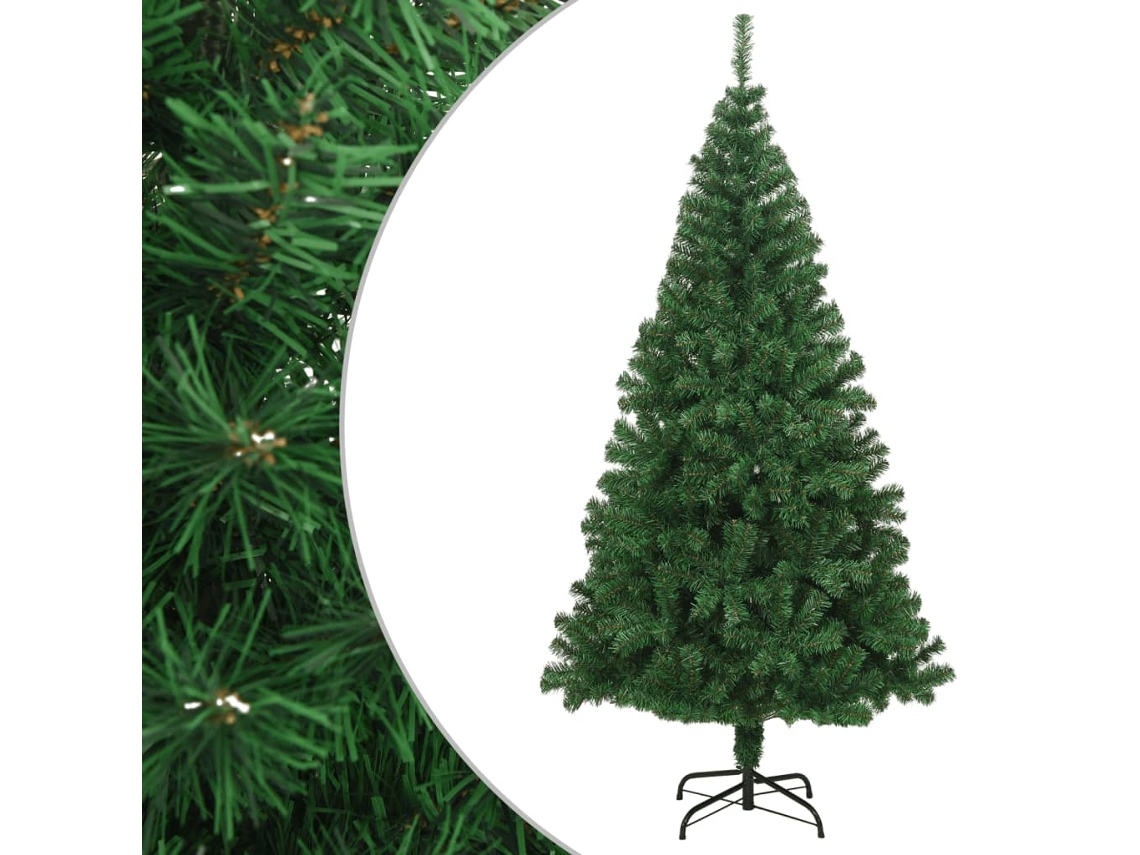 Vidaxl Árvore De Natal Artificial Com Ramos Grossos 240 Cm Pvc Verde