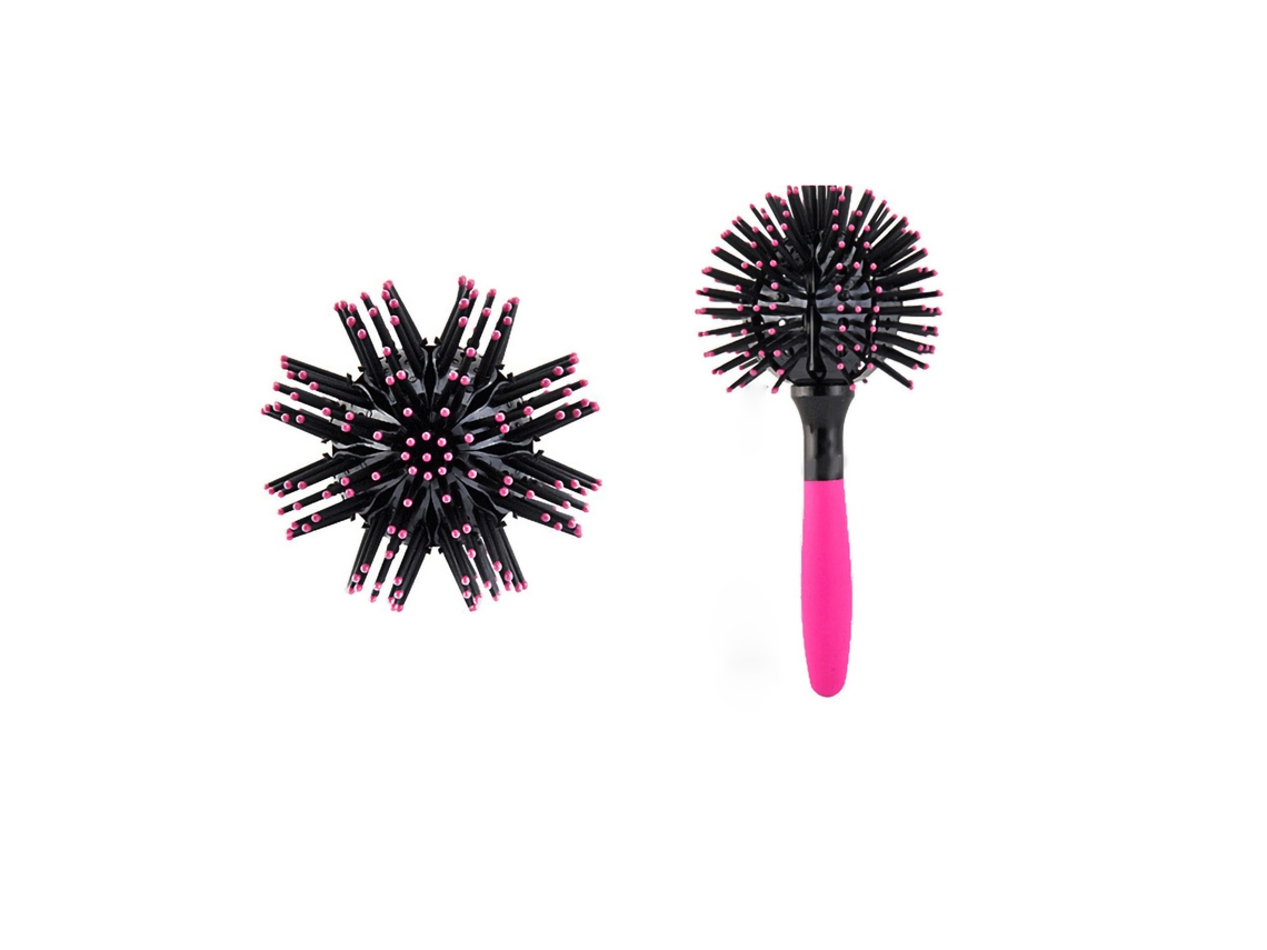 2026 cepillo de Pelo Redondo 3d para Desenredar Fácil Resistente Al Calor Herramienta de Estilo 360° Bola