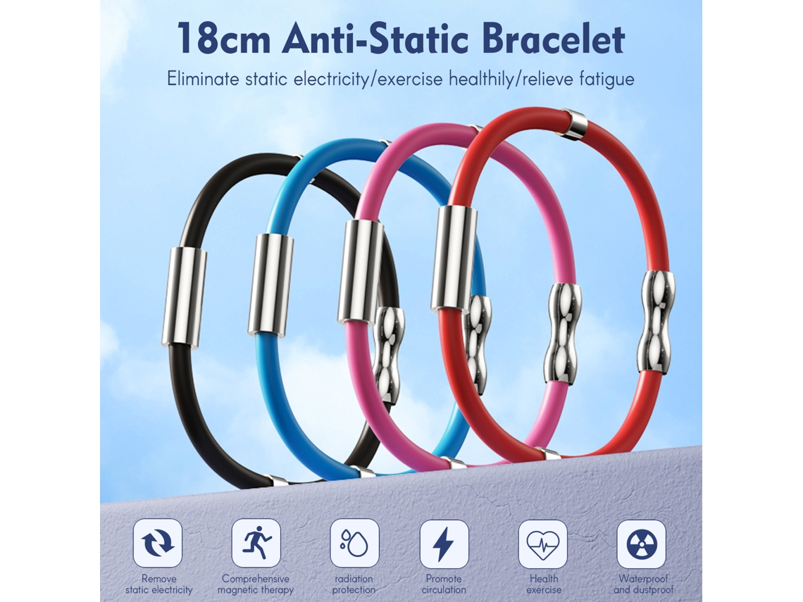 Laxiscreed Pulseira Antiestática Ajustável, Ideal Para Trabalhos Eletrónicos E Controle De Estática
