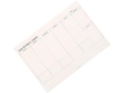 Planificador Hebdomadaire Páginas Destacáveis Simples Em Papel Branco Para Organizar Votre Agenda Quotidien