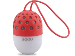 Coluna Bluetooth SOGO ALT-SS-8245-R (Vermelho - Alcance: 10 m)