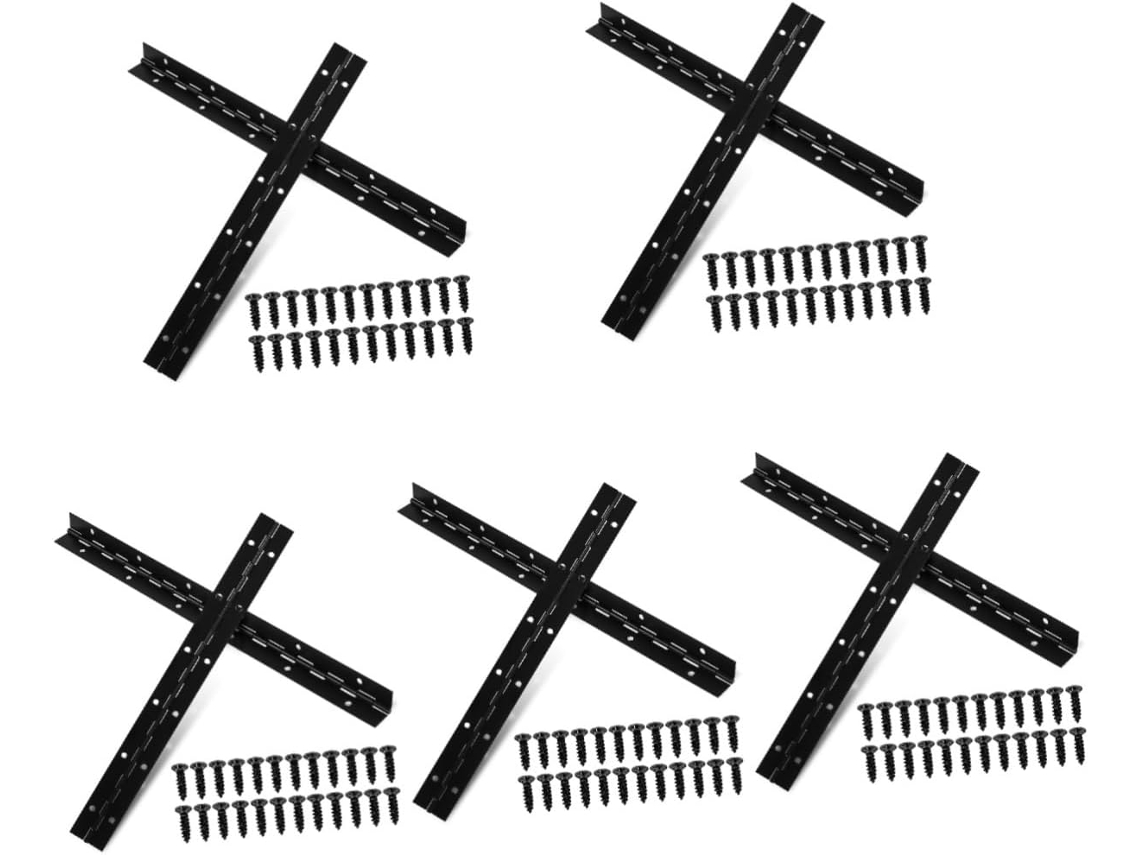 Conjunto De 10 Dobradiças Piano Metal Reforçadas, Longas, Para Portas