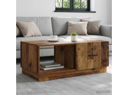 Vidaxl Mesa De Centro Madeira Antiga 90 X 50 X 37 Cm