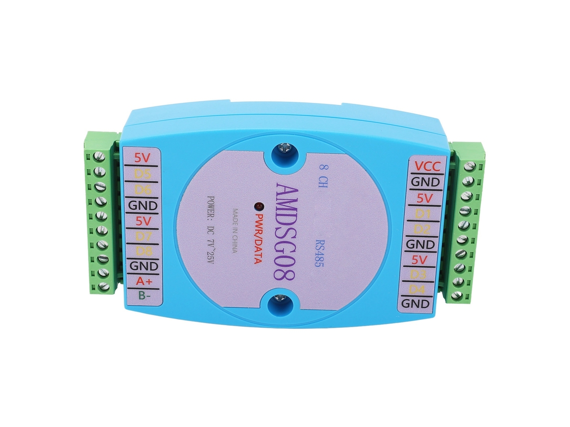 Módulo de Aquisição de Dados de Temperatura 8ch Logger Rs485 Dc7‑25v para Medição