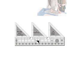 Regla De Cuadrículas 45/60/90 Grados Para Costura Plantillas Quilting No Deslizante
