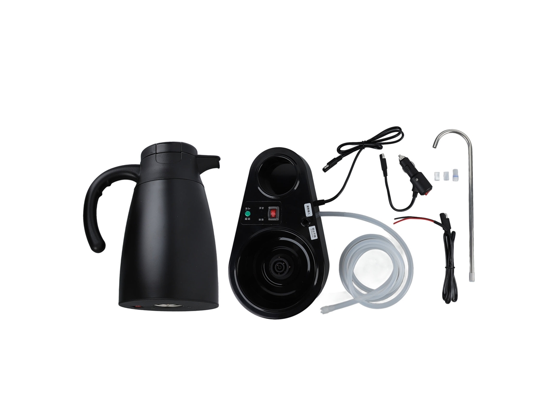 Chaleira Elétrica Automática de Aço Inox 1200ml para Chá e Café 24v LAXISCREED
