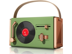 Pequeno alto-falante Bluetooth portátil, alto-falante sem fio fofo, adequado para mesa, sala de estar, desktop, verde Yizhood